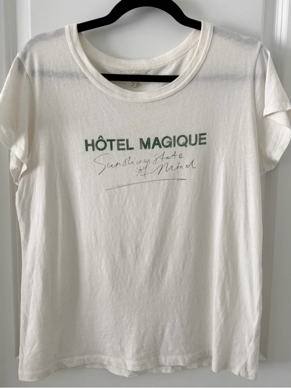 Madewell x Hôtel Magique Ivory Vintage Tee Size M - Picture 2 of 8